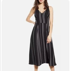 Womens Nordstrom Love NICKIE Lew size 3 stripe midi dress
